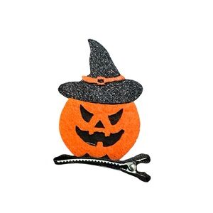 Halloween Jack-o’-lantern Hair Clip NEW